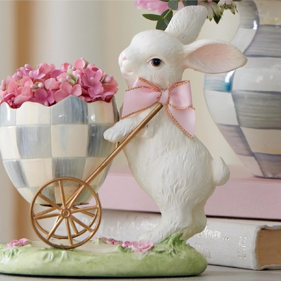 Mckenzie Childs Other - McKenzie Childs Rosy Meadow Bunny Egg Cart